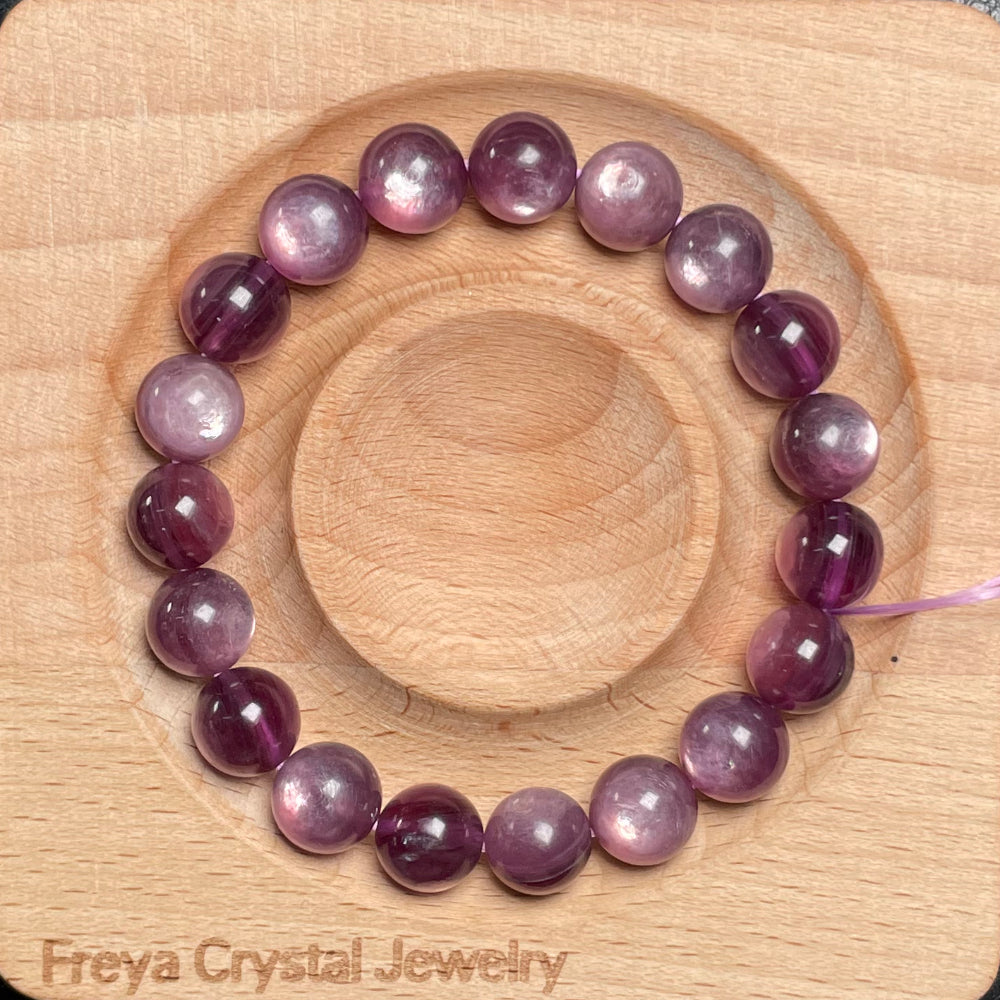 Lepidolite High Grade beads Bracelet