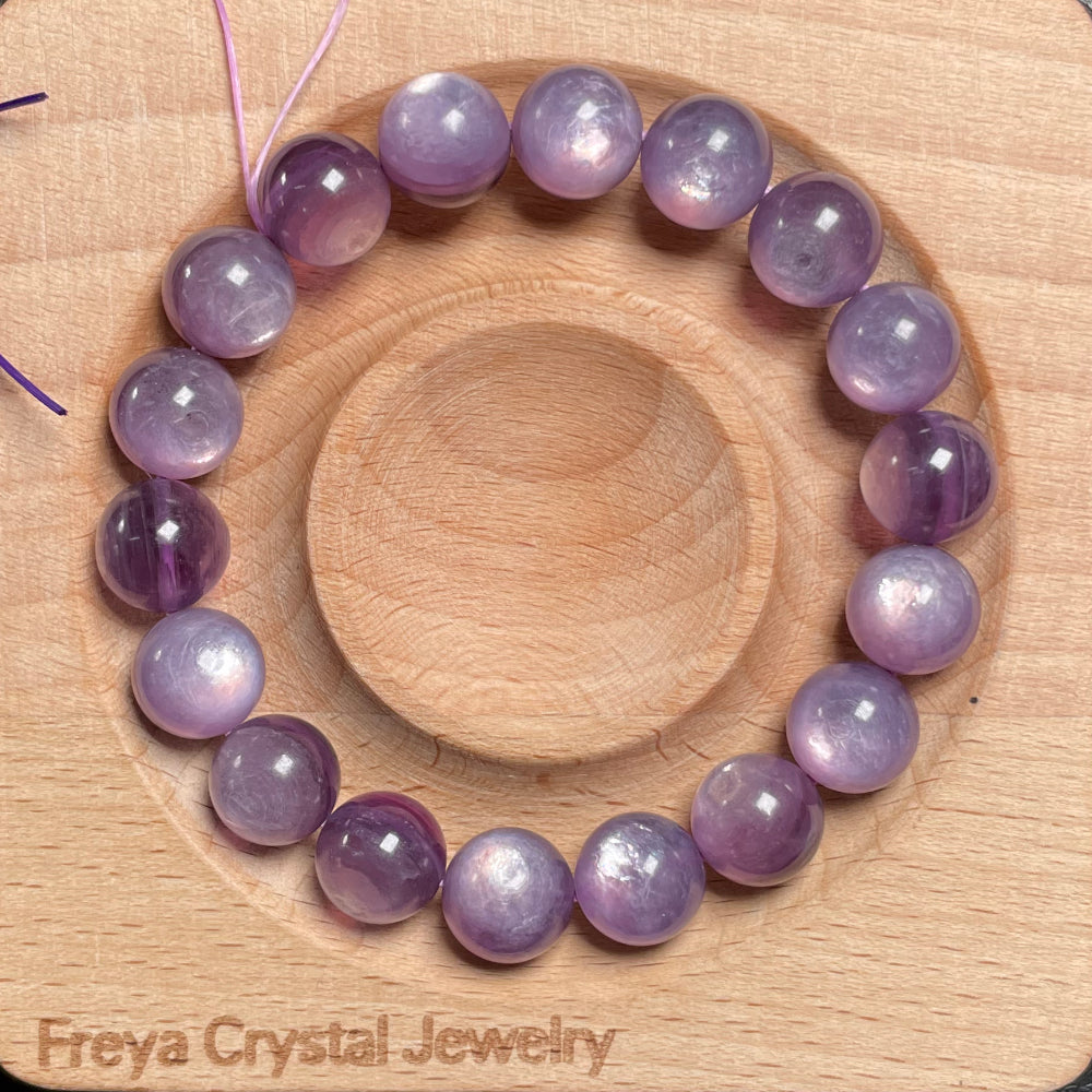 Lepidolite High Grade beads Bracelet