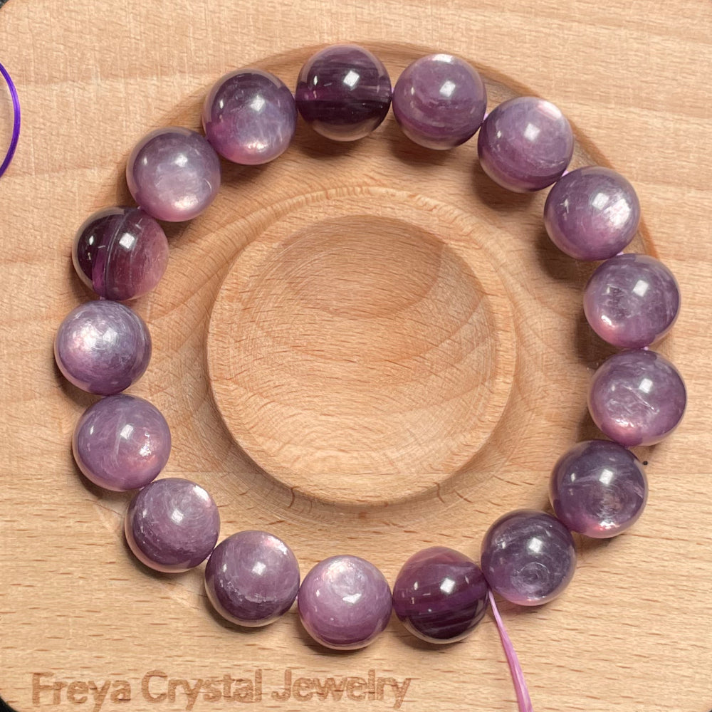 Lepidolite High Grade beads Bracelet