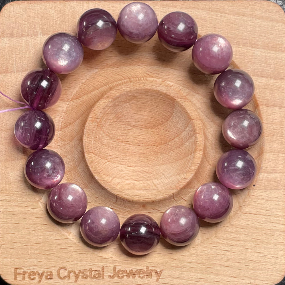 Lepidolite High Grade beads Bracelet