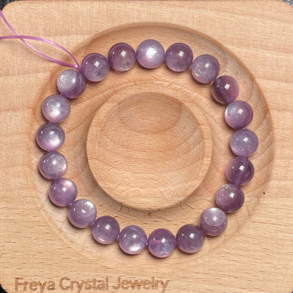 Lepidolite High Grade beads Bracelet